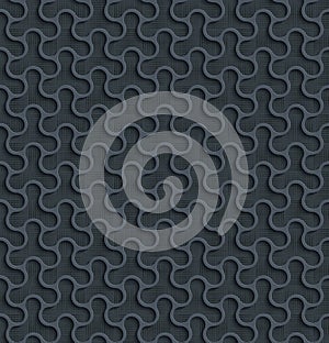 Gray 3d Seamless Web Geometric  Pattern