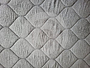 Gray Diamond-shaped Knitted Fabric