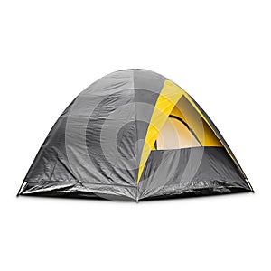 Gray dome tent
