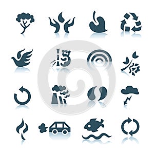 Gray ecology icons