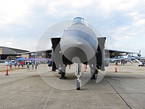 Gray F15 Eagle Air Superiority Jet Fighter