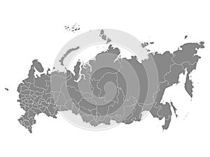 Federal Map of Russia photo