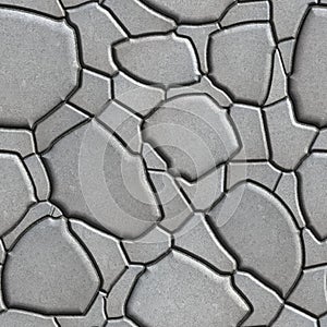 Gray Figured Paving Slabs which Imitates Natural