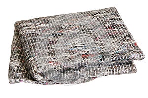 Gray floor cleaning rag