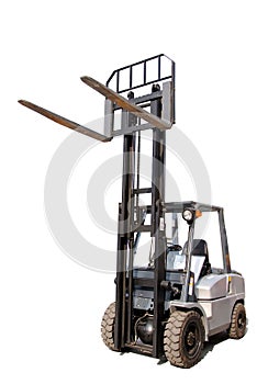 Gray Forklift Cruck