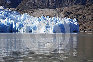 Gray glacier at Torres del Paine National Park