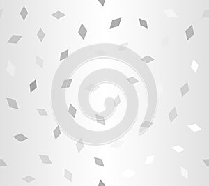 Gray glowing diamond pattern. Seamless vector background