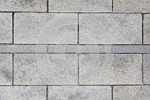 Gray granite brick wall
