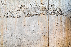 Gray grunge concrete or rough wall surfaces. Plastered plaster wall. Old building wall for background.