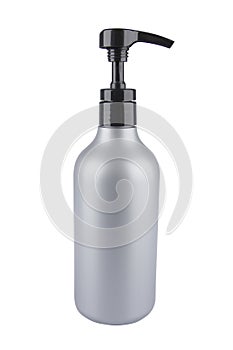 Gray Hairy Shampoo Bottle