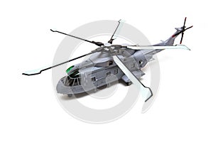 Gray helicopter