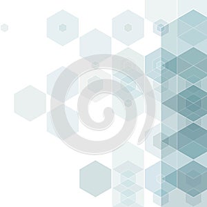 gray hexagons. background image. polygonal style. eps 10