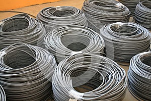 Gray industrial cables