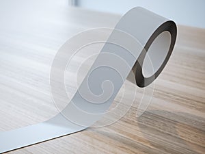 Gray insulating tape roll