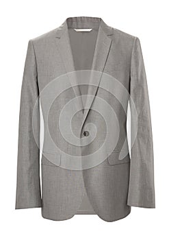 Gray jacket isolated on white