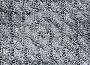 Gray knitted fabric