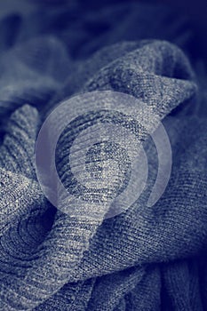 Gray knitted fabric