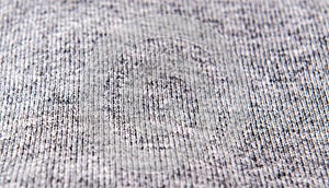 Gray knitted fabric background