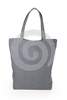 Gray linen bag