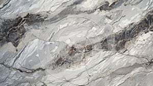 Gray marble and granite stone texture with dark veins and cracks