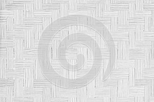Gray Mat Traditional handicraft bamboo weave texture background.