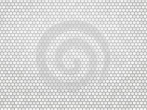 Gray metal hexagon background