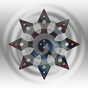Gray metal star photo