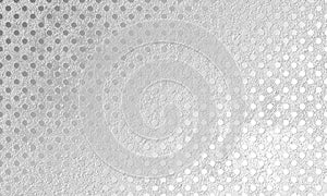 Gray metallic silver shiny abstract background with a rough surface, polka dots. Shiny foil, platinum