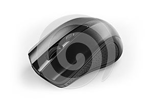 Gray modern computer wireless mouse.