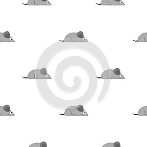 Gray mouse pattern seamless