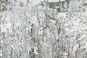 Gray old concrete wall with dirt stains
