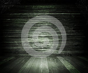 Gray Old Dark Wooden Room Background