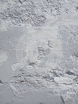 Gray paint old cracked background, wall background