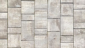 Gray pavement texture. Paving pattern road. stone surface