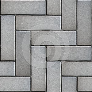 Gray Paving Slabs as Parquet