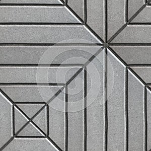 Gray Paving Slabs Rectangles of Varying Lengths photo