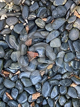 gray pebbles as backfilling