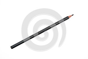 Gray Pencil on White Background