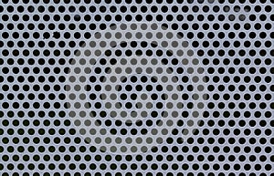 Gray perforated metallic surface texture background in Brazil