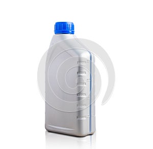 Gray plastic can machine lubricating oil bottle 1 liter