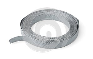 Gray plastic strapping tape