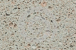 Gray polished artificial stone agglomerate photo