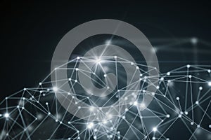 Gray polygonal background