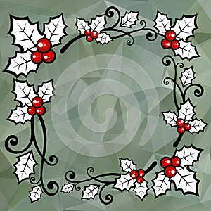 Gray polygonal background