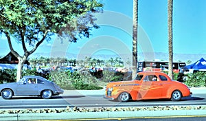 Two Cool Cars: A vintage Porche And Classic Hot Rod