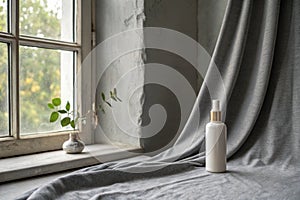 Gray product presentation background with light