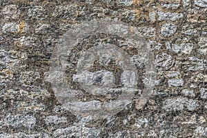 Gray real texture of old stone wall