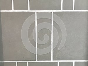 Gray rectangular tile wall pattern