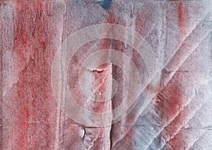 Gray red abstract watercolor texture background