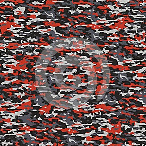 Gray and red camouflage